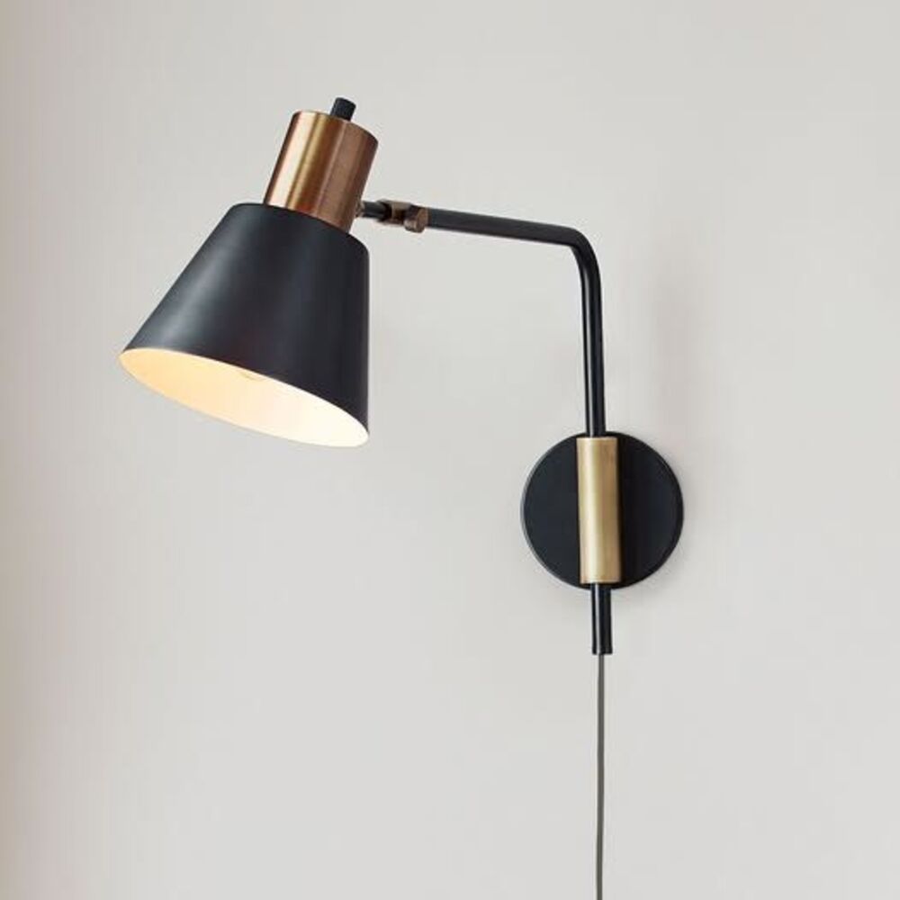 West Elm Rejuvenation Cylinder Sconces, Adjustable, Antique Bronze, Set of 2 Bra